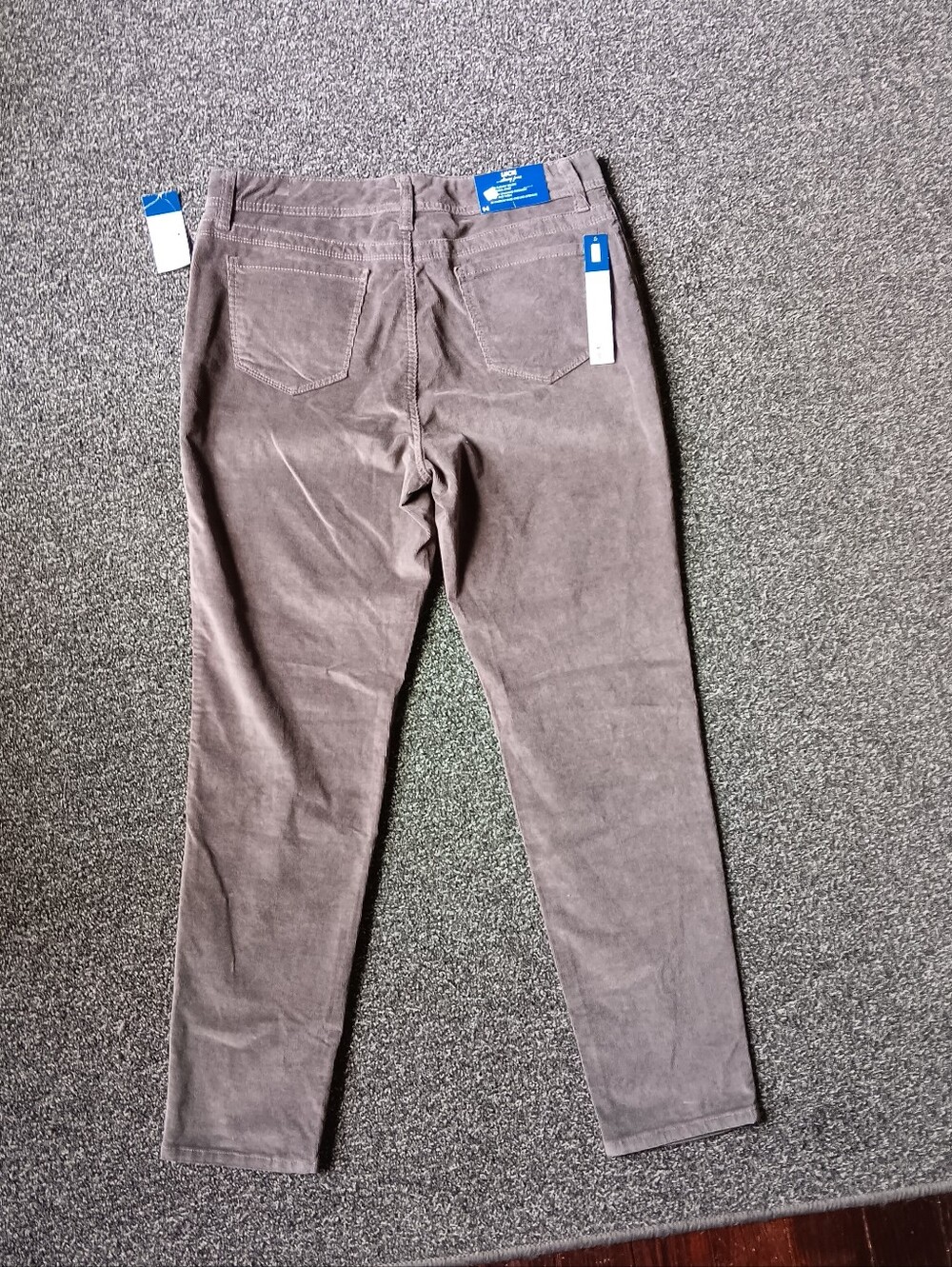 NWT Gray Autumn Corduroy Bandolino Lucie Skinny Jeans Womens 14, Casual - Picture 8 of 11